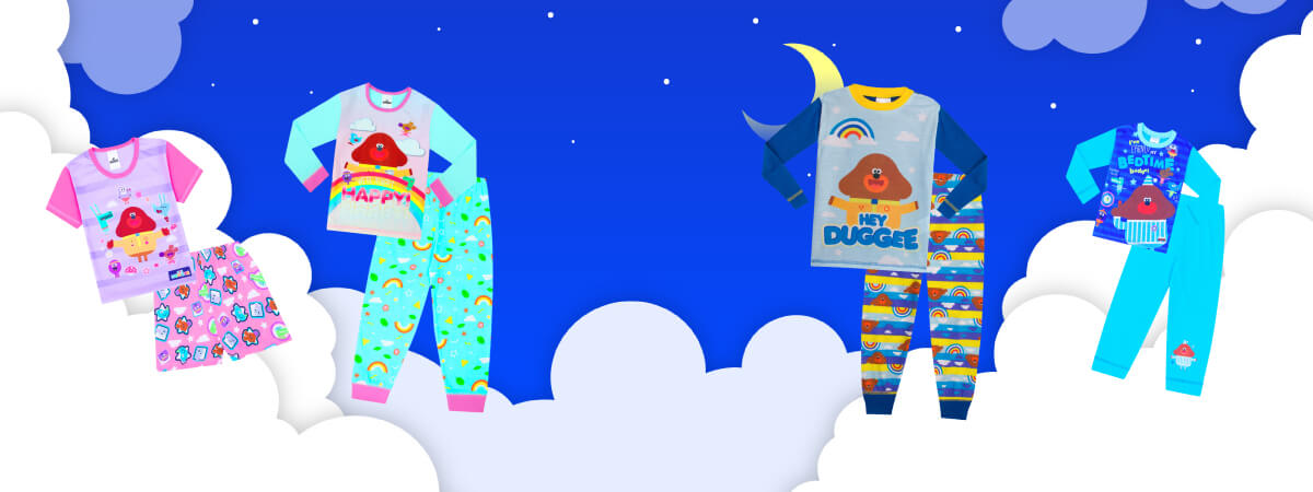Pigiama Hey Duggee Per Ragazze - Camicia Con Volant E Pantaloni (lunghi O Corti) - Blu/Rosa