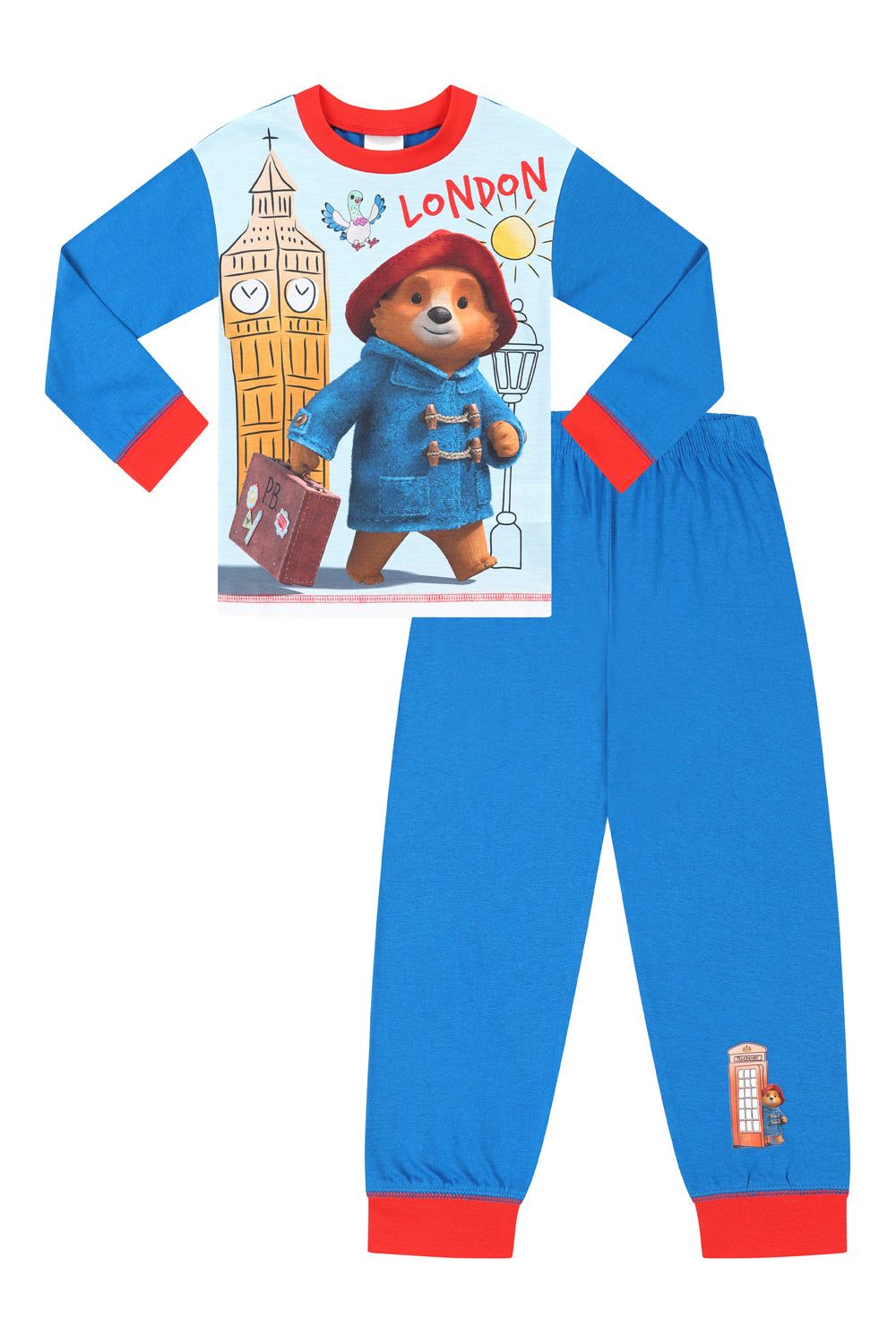 Long Sleeve Paddington Pyjamas Adults Classic 100% Cotton