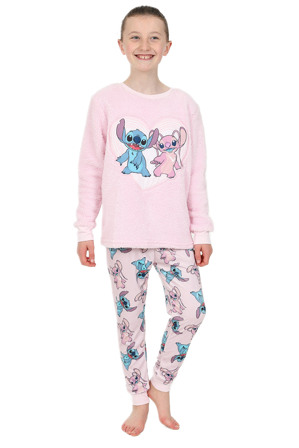 Disney Lilo and Stitch Womens Pyjamas, Ladies Cotton Pjs, Sizes UK