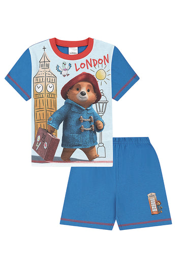 Boys Paddington Bear London Short Pyjama Set
