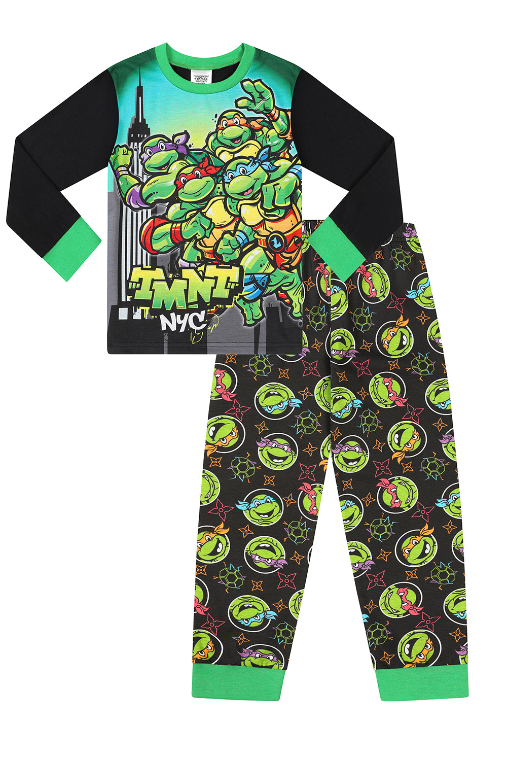 Boys Teenage Mutant Ninja Turtles Pyjamas Long PJs
