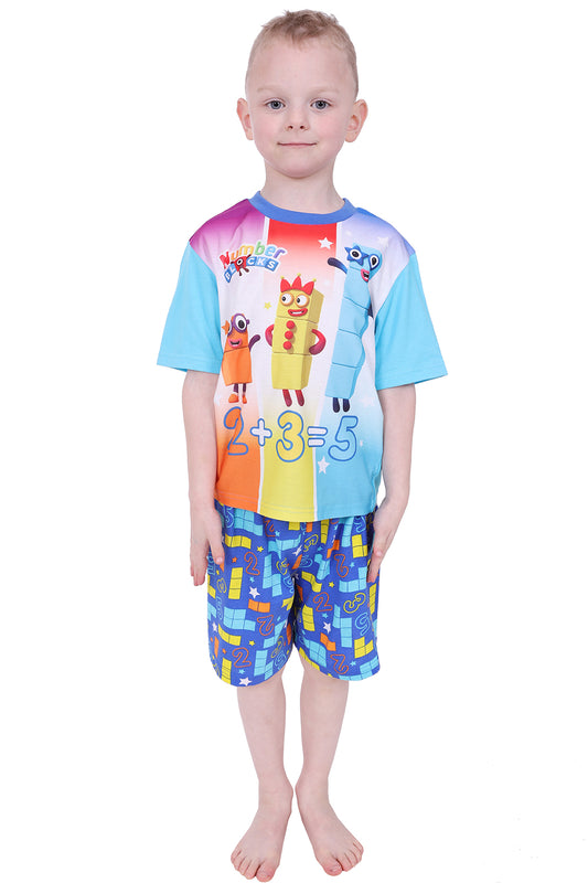 Boys Numberblocks Short Pyjama Set
