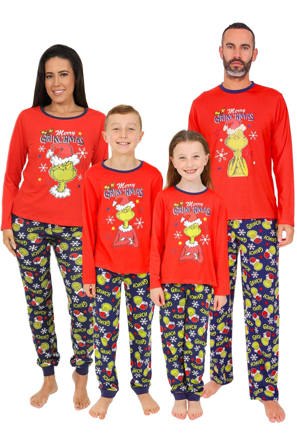 Official The Grinch Merrry Grinchmas Family Long Pyjamas Christmas Mat