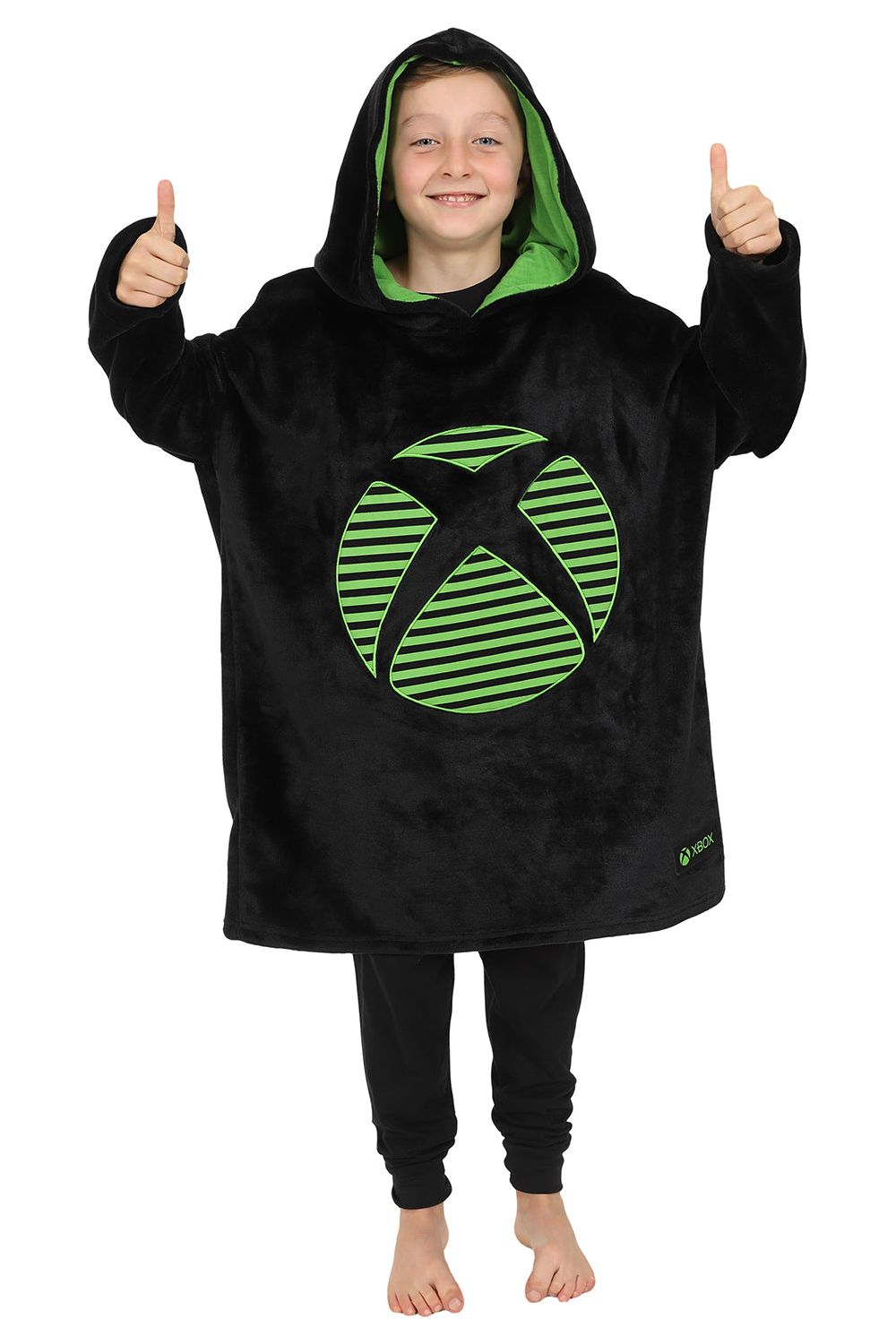 Kids Xbox Oversized Blanket Hooded Fleece For Boys Girls Keep Warm Gam