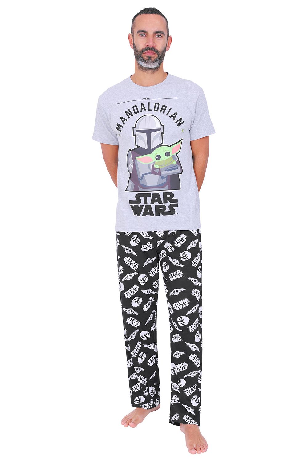 Mandalorian Pajama Set Men's Yoda Pajamas Men's Jammies For