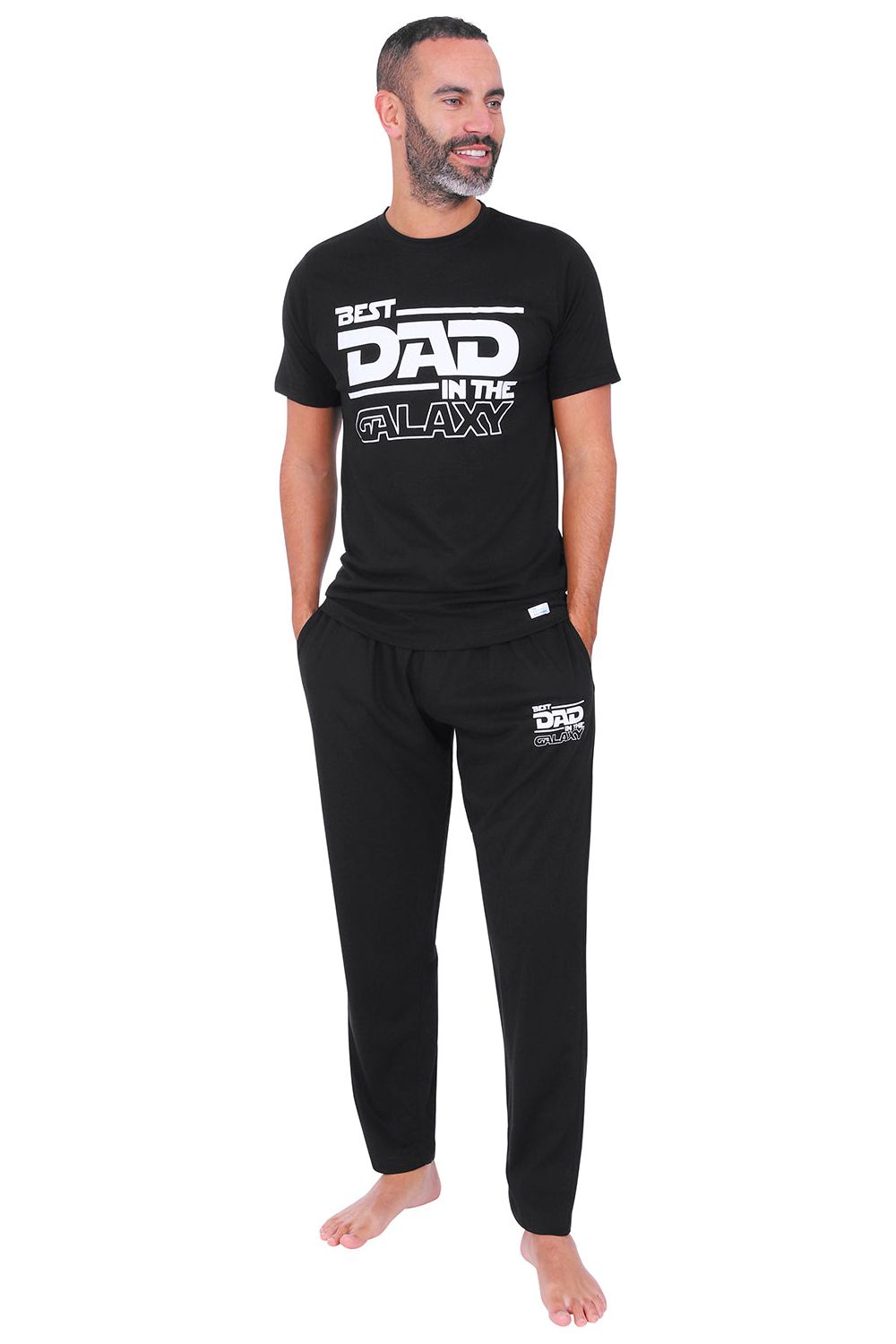 Mens 'Best Dad In The Galaxy' Pyjamas Fathers Day Long PJs