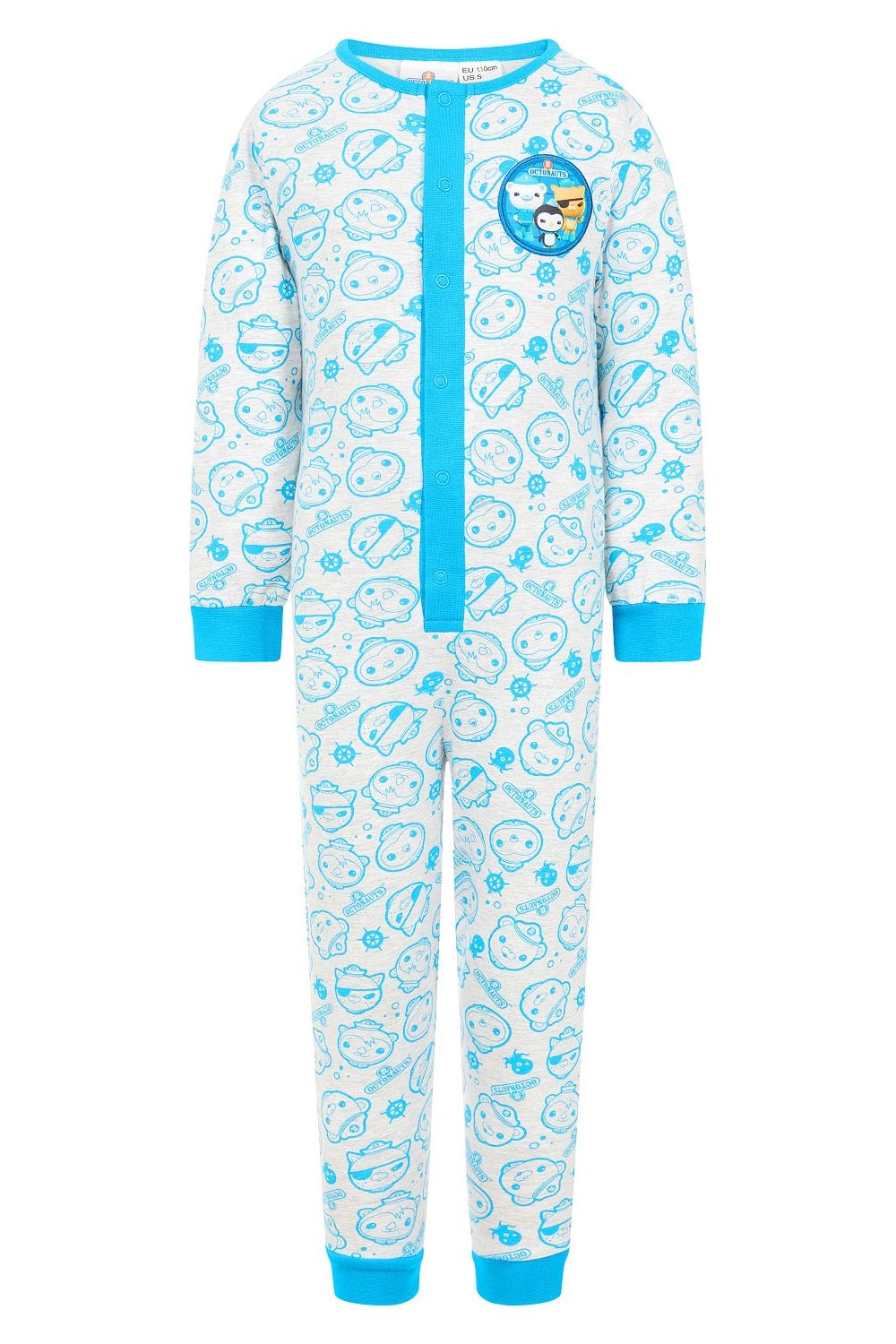 Boys Octonauts Blue Sleepsuit - Main Image