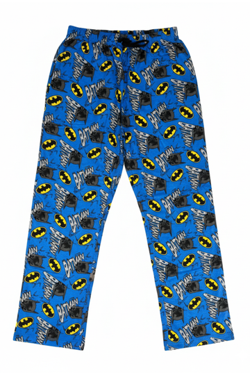 Mens Batman DC Blue Lounge Pants Cotton Pyjama Bottoms