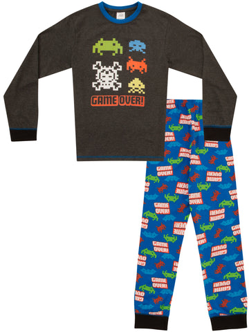Boys Game Over Gaming Grey Long