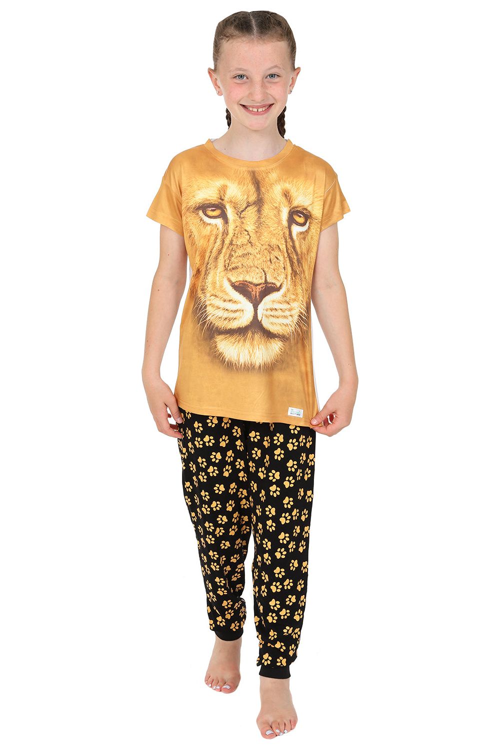 Lion Paw Print  3D Long Pyjamas
