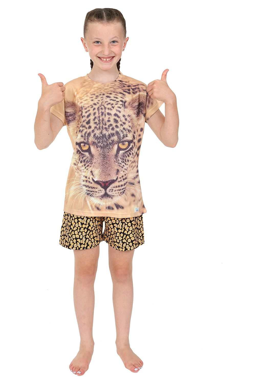 Cheetah Animal Print Short Pyjamas
