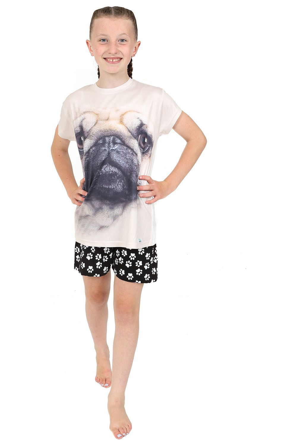 3D Pug Short Pyjamas