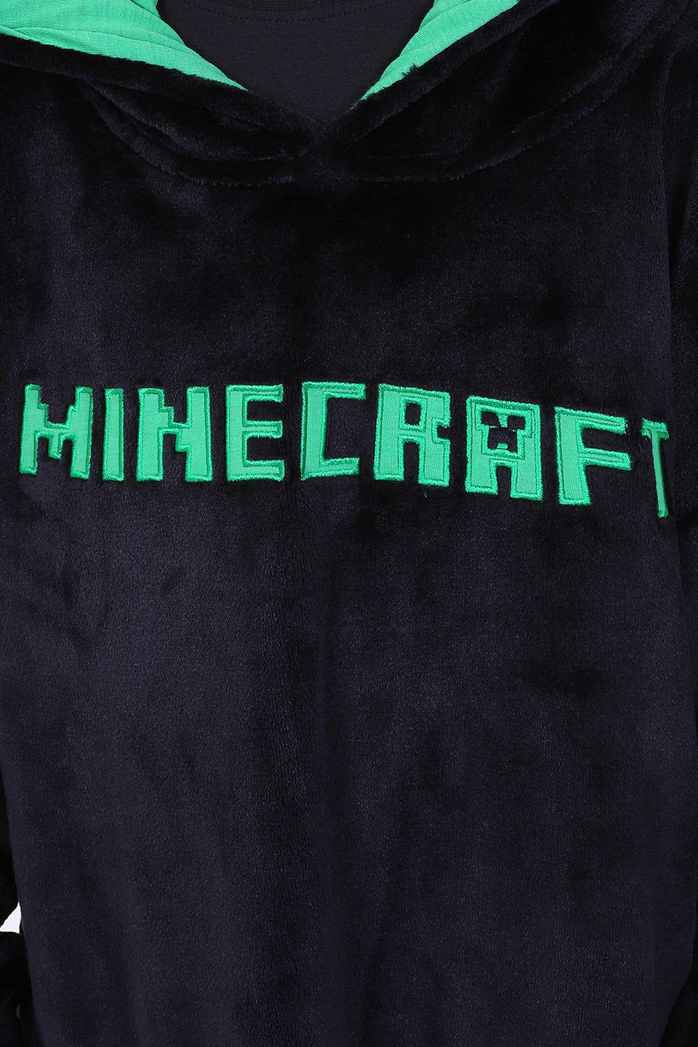 Minecraft Hoodie voor Kinderen Oversized Deken Hoodie Jongens Meisjes Geschenken (Zwart Aop