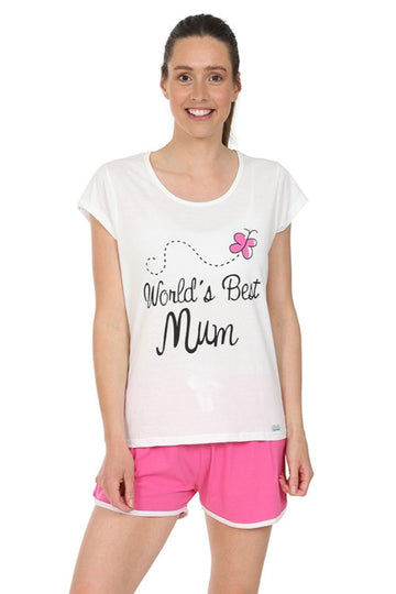 Women's World's Best Mum Short Pyjamas