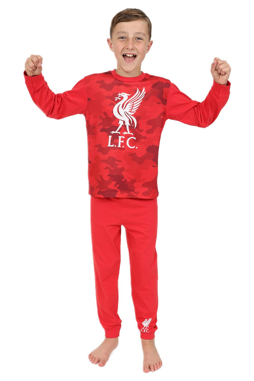 Boys Liverpool F.C Red Camouflage Long LFC Pyjamas