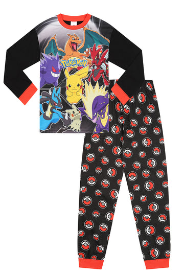 Pokemon Character Black Long Pyjamas