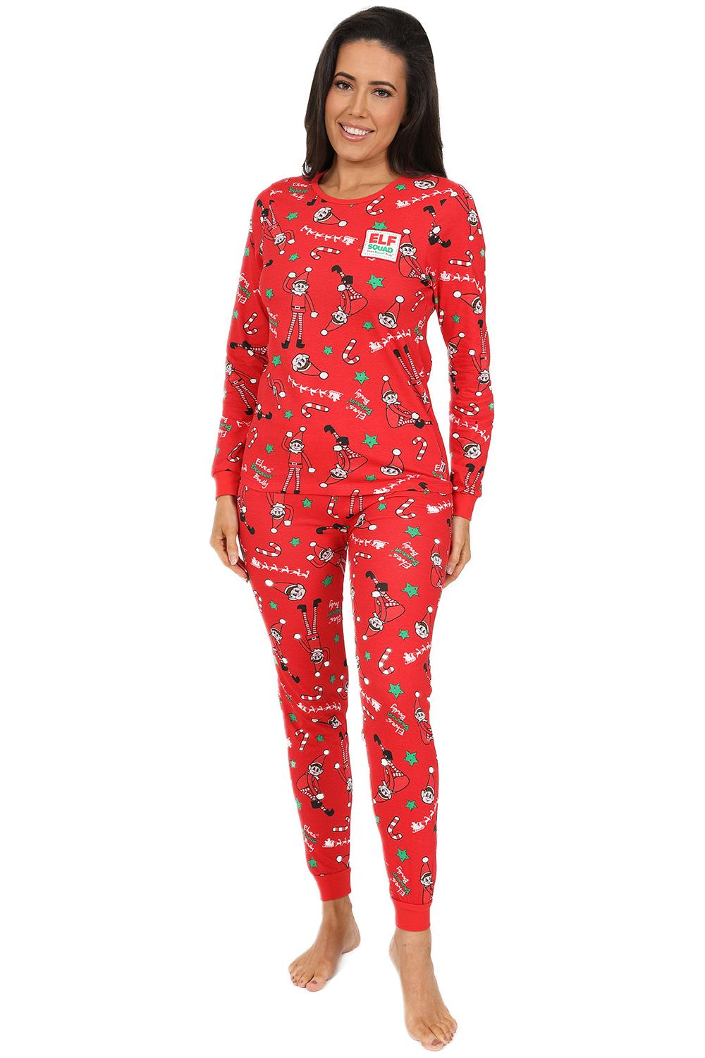 Elves Behaving Badly Christmas Jumper Pajamas - Kids Elf Costume Outfit, Size Small