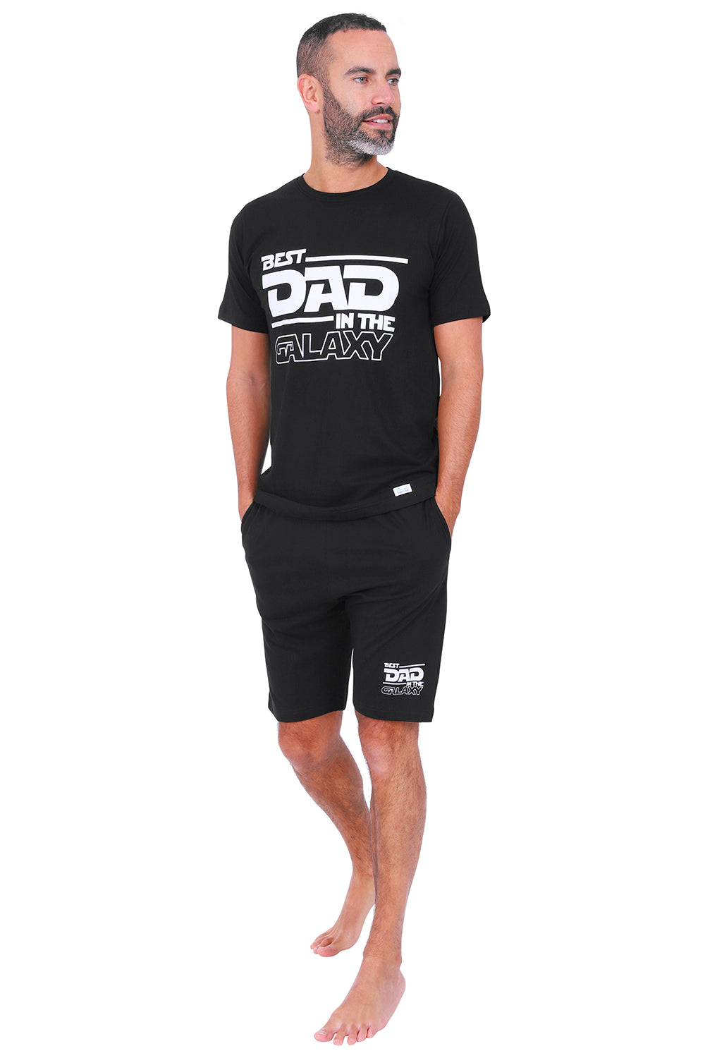 Mens 'Best Dad In The Galaxy' Short Pyjamas Fathers Day
