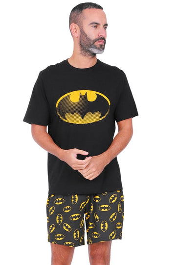 Mens Batman Logo Short Pyjamas