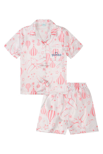 Women's Disney Dumbo Short Satin Silk Pyjama Set