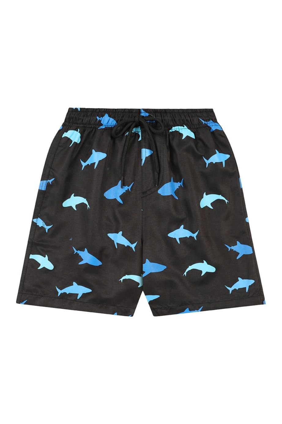 Men's Shark Swimming Trunks, Swim Shorts with All Over Print