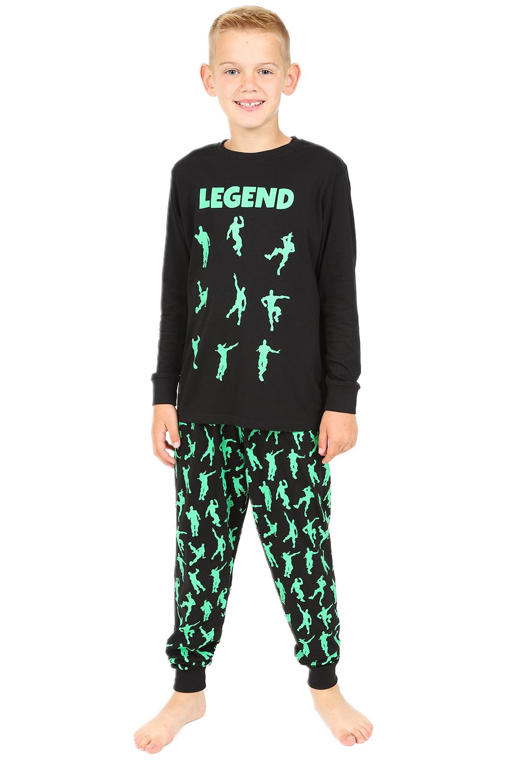 Legend Emote Dance Gaming Green Long Pyjamas