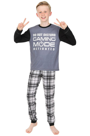 Do Not Disturb Gaming Mode Activated Woven Long Pyjamas