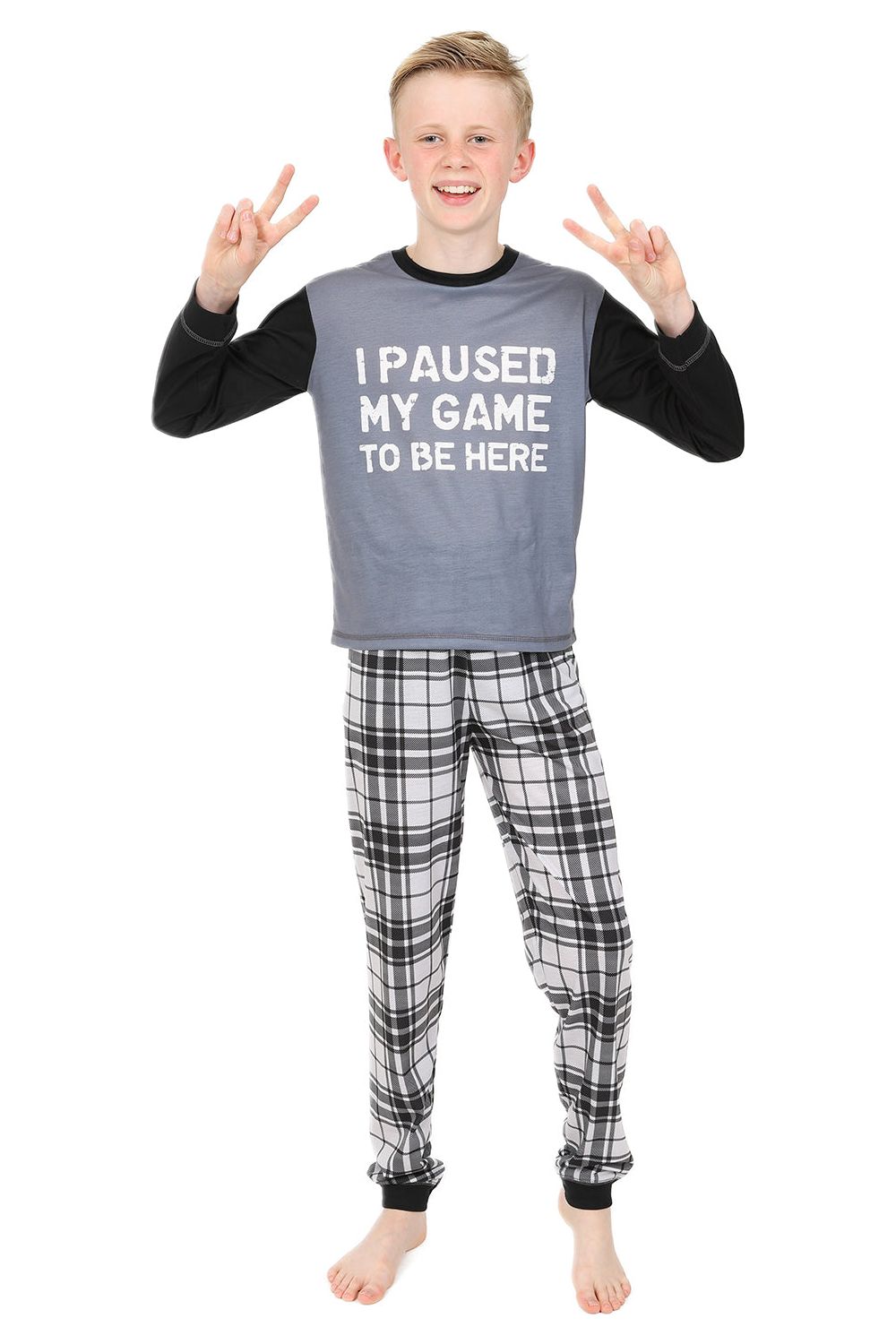 Boys I Paused My Game To Be Here Check Long Gaming Pajamas