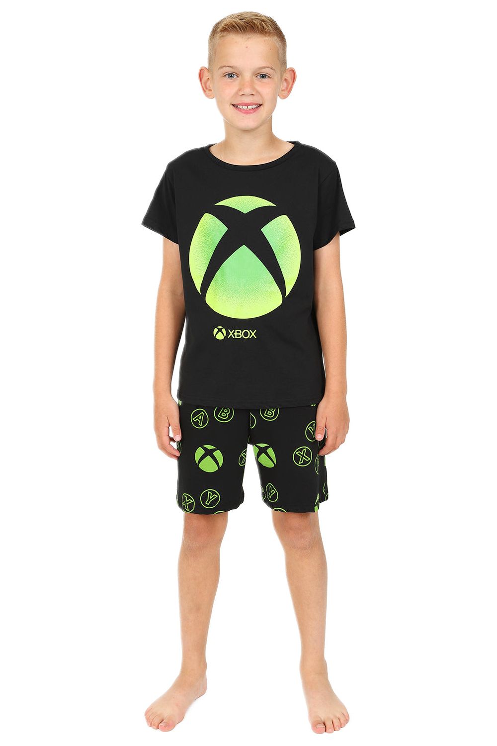 Xbox Official Boys Gaming Black Short Pyjamas