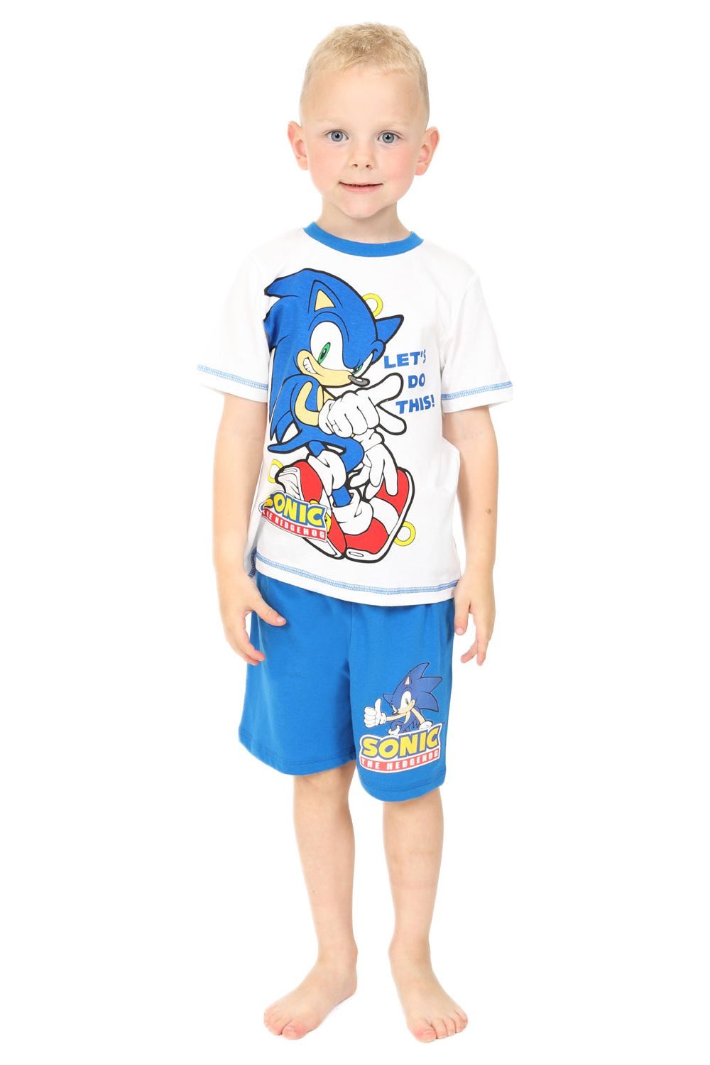 Sonic The Hedgehog Let's Do This Short Gamer Cotton Pyjamas