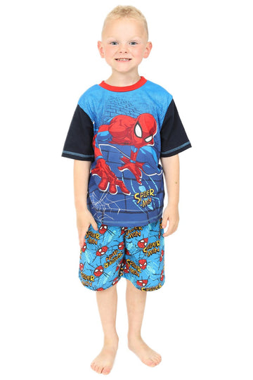 Boys Spiderman Marvel Short Cotton AOP Short Pyjama