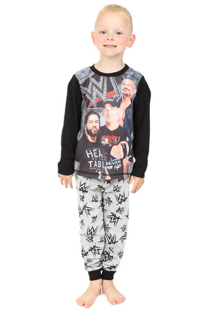 Pyjama Long WWE John Cena Pour Garçon – Noir Et Rouge, Manches Courtes, Motif Wrestle Mania