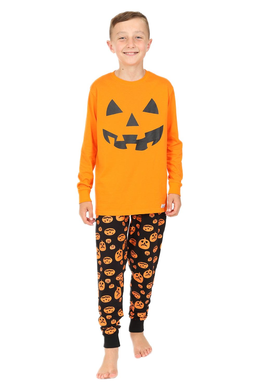 Pumpkin Halloween Long Unisex Pyjamas