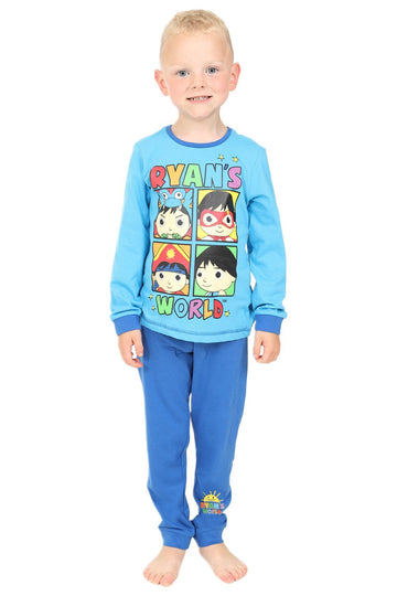Boys Ryan's World Blue Long Pyjamas