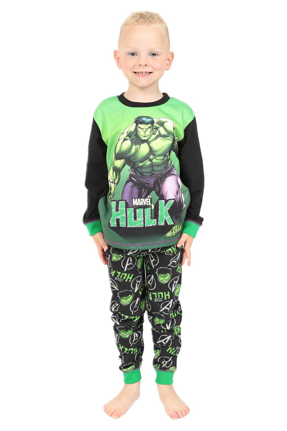 Pyjama Enfant Marvel The Incredible Hulk Crash Krunch - Ensemble Hulk Pour Garçons