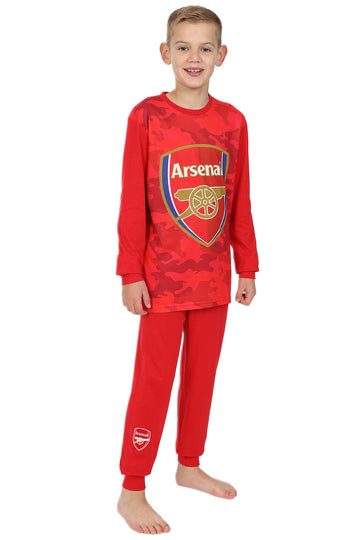 Boys Arsenal FC Red Camouflage Long Pyjamas