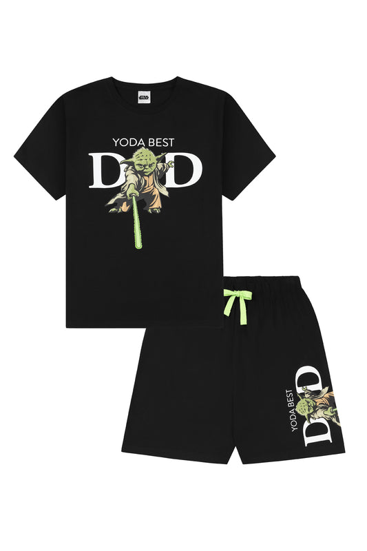 Men's Star Wars Yoda Best Dad Short Pyjama Set
