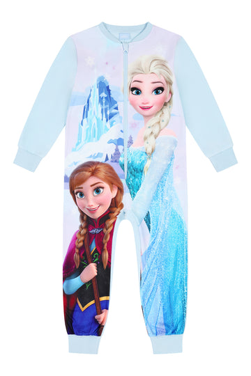 Disney Girls Frozen Elsa Anna Sleepsuit