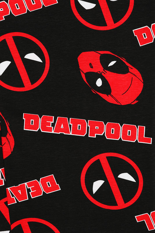 Marvel Mens Deadpool Lounge Pants Cotton Pyjama Bottoms
