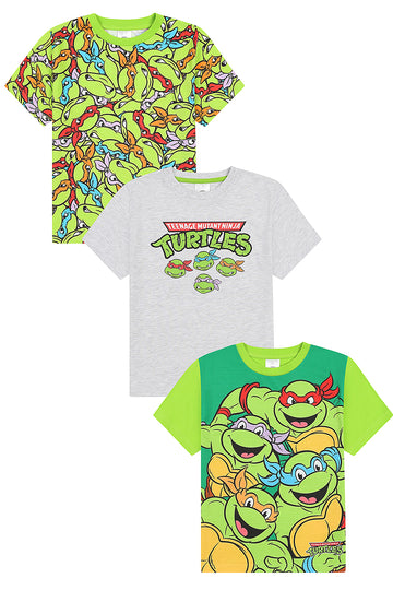 Boys Teenage Mutant Ninja Turtles 3 Pack Kids T-Shirts Multipack