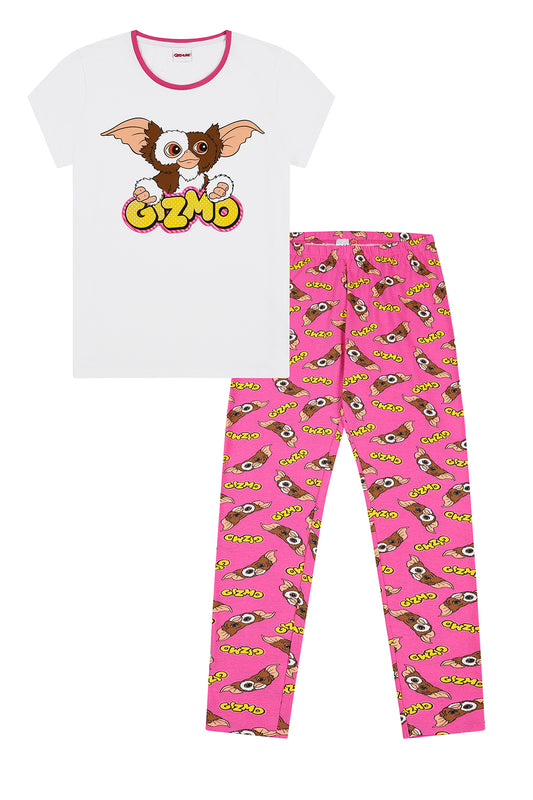 Ladies Gremlins Gizmo Long Pyjama Set