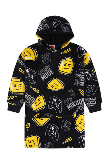 Boys Lego Gaming Mode Fully Lined Luxury Fleece Oversized Hoodie