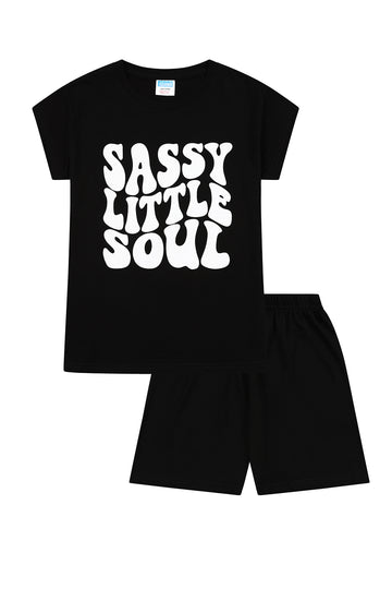 Girls Sassy Little Soul Short Pyjamas