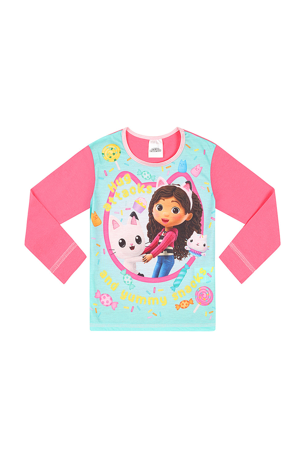 Girls Gabby's Dollhouse Pyjamas Hug Attacks And Yummy Snacks Long PJs