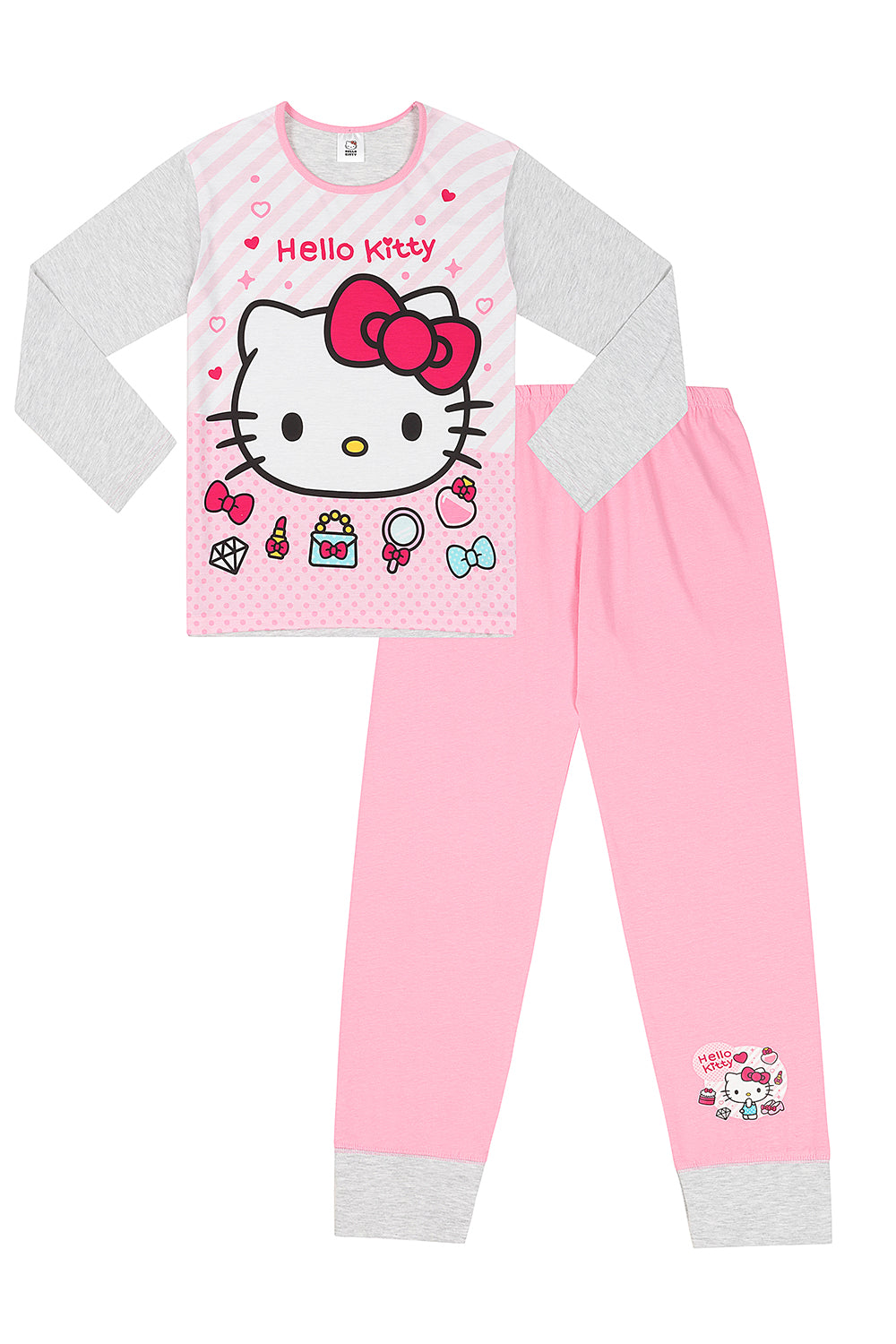 Girls Hello Kitty Make Up Pyjamas Long PJs