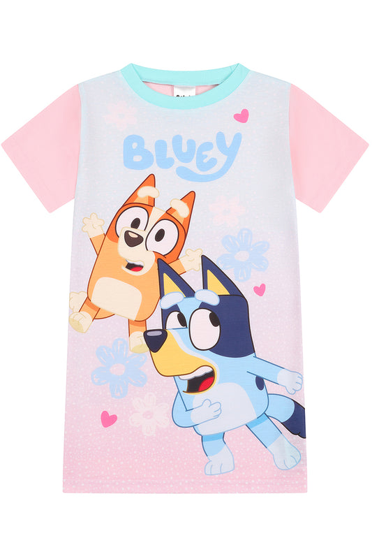 Bluey and Bingo Girls Nightie Nightdress Nightgown for Kids
