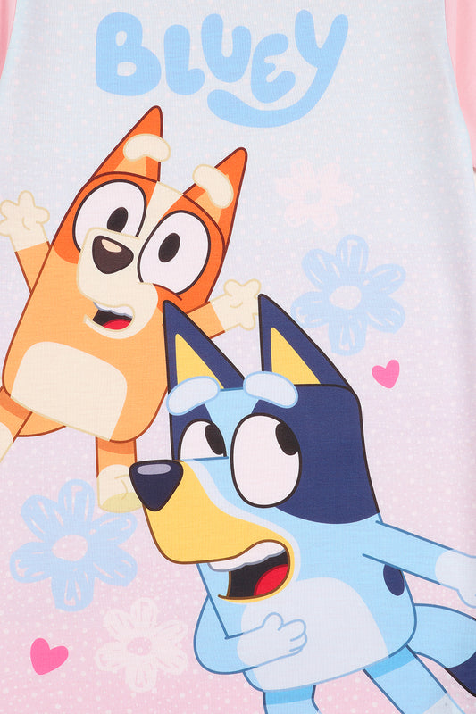 Bluey and Bingo Girls Nightie Nightdress Nightgown for Kids