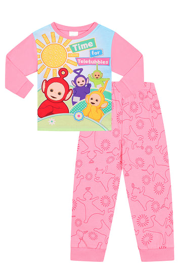 Teletubbies Girls Time Long Pyjamas PJs for Kids