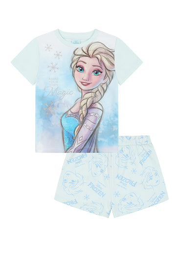 Disney Girls Frozen Make Your Own Magic Short Pyjamas