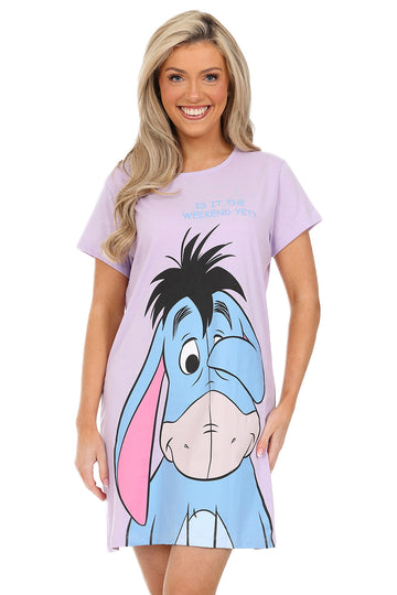 Women's Disney Eeyore 'Is It The Weekend Yet' Purple Nightie